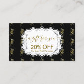 Golden Shears Luxury Stylist Business Kortingskaartje (Voorkant)