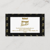 Golden Shears Luxury Stylist Business Visitekaartje (Achterkant)