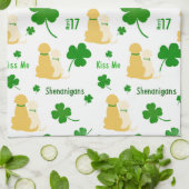 Golden Shenanigans St. Patrick's Day Kitchen Towel Theedoek (Gevouwen)