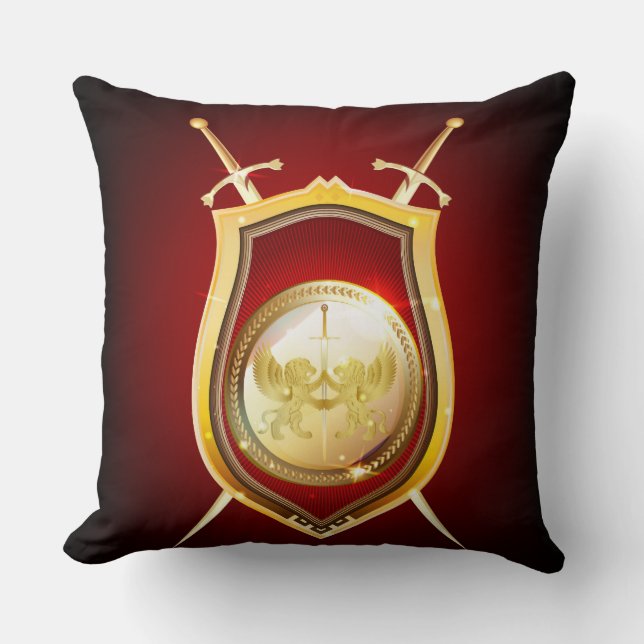 Golden Shield Pillow Kussen (Voorkant)