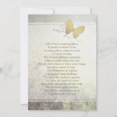 Golden Shimmer Butterfly Bedankt voor je sympathie (Achterkant)