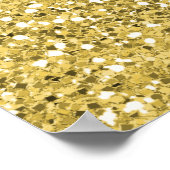 Golden Shimmer Glitter Poster (Hoek)