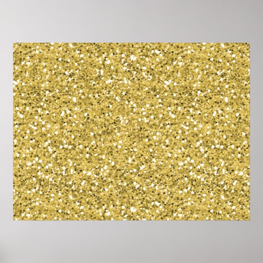 Golden Shimmer Glitter Poster (Voorkant)
