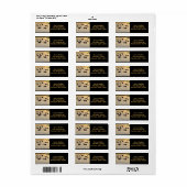 Golden Shimmering Vijver eenden ganzen Etiket (Full Sheet)