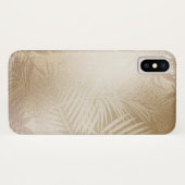 Golden Shine Botanische tropische palmbladeren Case-Mate iPhone Case (Achterkant (horizontaal))