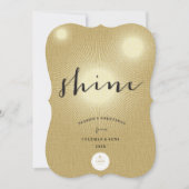 Golden Shine Bright je eigen Logo moderne bedrijf Kaart (Voorkant)
