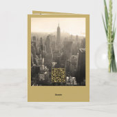 Golden Shine Season Groetings Modern Business Feestdagen Kaart (Achterkant)