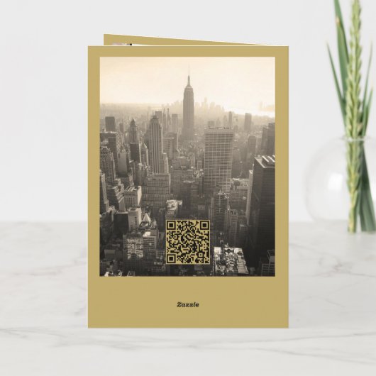 Golden Shine Season Groetings Modern Business Feestdagen Kaart (Achterkant)