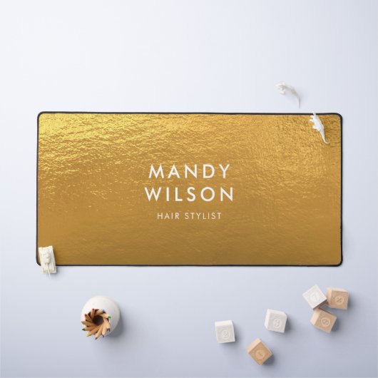 Golden Shine Stijlvolle FAUX FOLIE GROOT Bureaumat (Kindertafel)