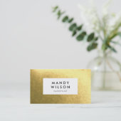 Golden Shine Stylish Visitekaartjes (Staand voorkant)