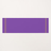 Golden Ship Wheel in Lotus op Violet Yogamat (Achterkant (horizontaal))
