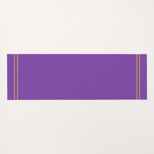 Golden Ship Wheel in Lotus op Violet Yogamat (Achterkant (horizontaal))