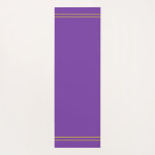 Golden Ship Wheel in Lotus op Violet Yogamat (Achterkant)