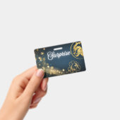 Golden Shooting Star Verrassing Badge (Handheld)