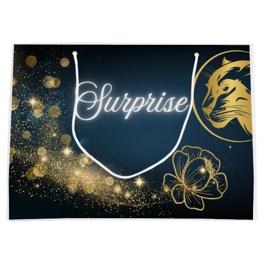 Golden Shooting Star Verrassing Groot Cadeauzakje (Voorkant)