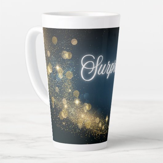 Golden Shooting Star Verrassing Latte Mok (Linkerhoek)