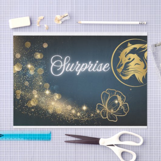 Golden Shooting Star Verrassing Tissuepapier (Craft)