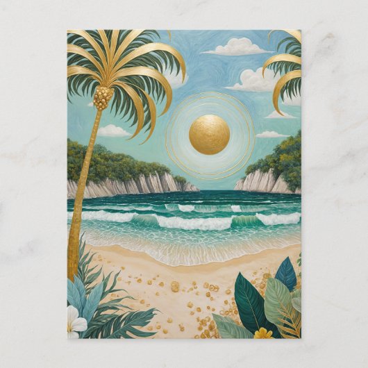 Golden Shores Feestdagenkaart (Voorkant)