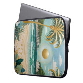 Golden Shores Laptop Sleeve (Voorkant Links)