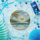 Golden Shores Papieren Bordje (Feest)