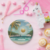 Golden Shores Papieren Bordje (Feest)