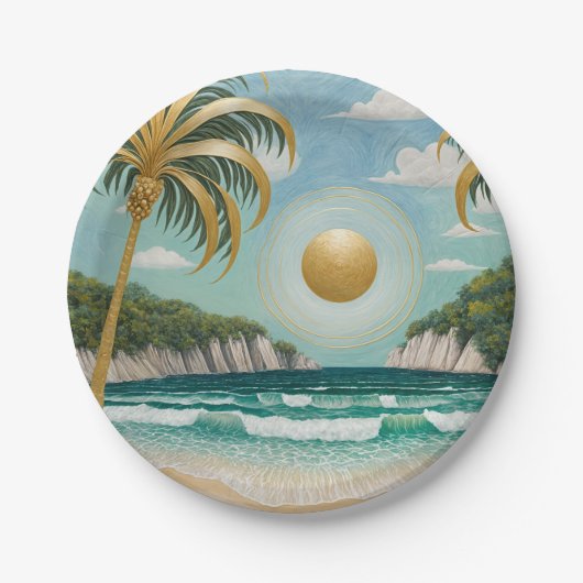 Golden Shores Papieren Bordje (Voorkant)