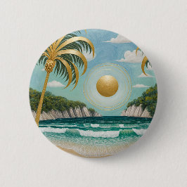 Golden Shores Ronde Button 5,7 Cm