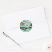 Golden Shores Ronde Sticker (Envelop)