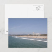 Golden Shores: Santa Monica Beach Radiance Briefkaart (Voorkant / Achterkant)