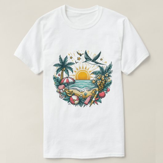 Golden Shores T-shirt (Design voorkant)