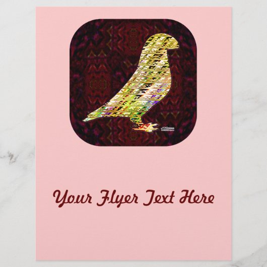 Golden Show Racer Pigeon Flyer (Voorkant)