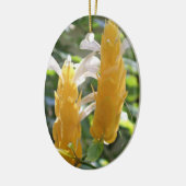 Golden Shrimp Plant Flowers Keramisch Ornament (Links)
