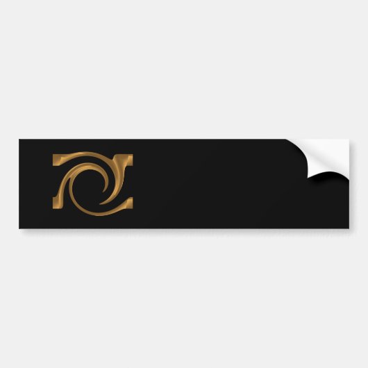Golden siervissen bumpersticker (Voorkant)