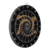 Golden siervissen dartbord (Voorkant Links)