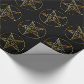 Golden sigil van Baphomet Cadeaupapier (Hoek)