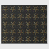 Golden sigil van Baphomet Cadeaupapier (Vlak)