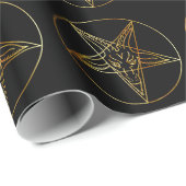 Golden sigil van Baphomet Cadeaupapier (Rol Hoek)