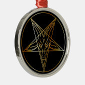 Golden sigil van Baphomet Metalen Ornament (Rechts)