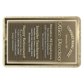  Golden Sign Retirement Gift Magneet (Horizontaal)