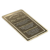  Golden Sign Retirement Gift Magneet (Rechterzijde)