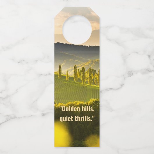 Golden Silence – Wijnfles Label (Voorkant)