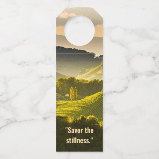 Golden Silence – Wijnfles Label (Achterkant)