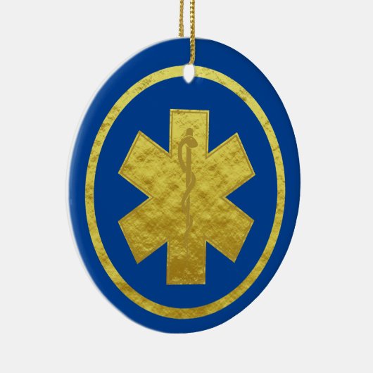 Golden Silhouette van EMS Star of Life Ornament (Rechts)