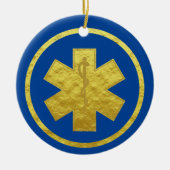 Golden Silhouette van EMS Star of Life Ornament (Voorkant)