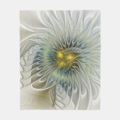 Golden Silver Fantasy abstract fractal Art Fleece Deken (Voorkant)