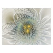 Golden Silver Fantasy abstract fractal Art Tafelkleed (Voorkant (Horizontaal))