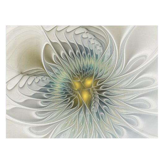 Golden Silver Fantasy abstract fractal Art Tafelkleed (Voorkant (Horizontaal))