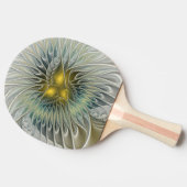 Golden Silver Fantasy abstract fractal Art Tafeltennisbatje (Zijkant)