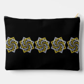 Golden & Silver Geometric Star Embroidery design Etui (Achterkant)