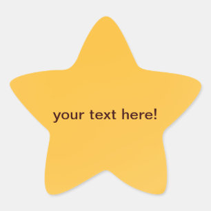 Golden sinaasappel - sterren ster sticker